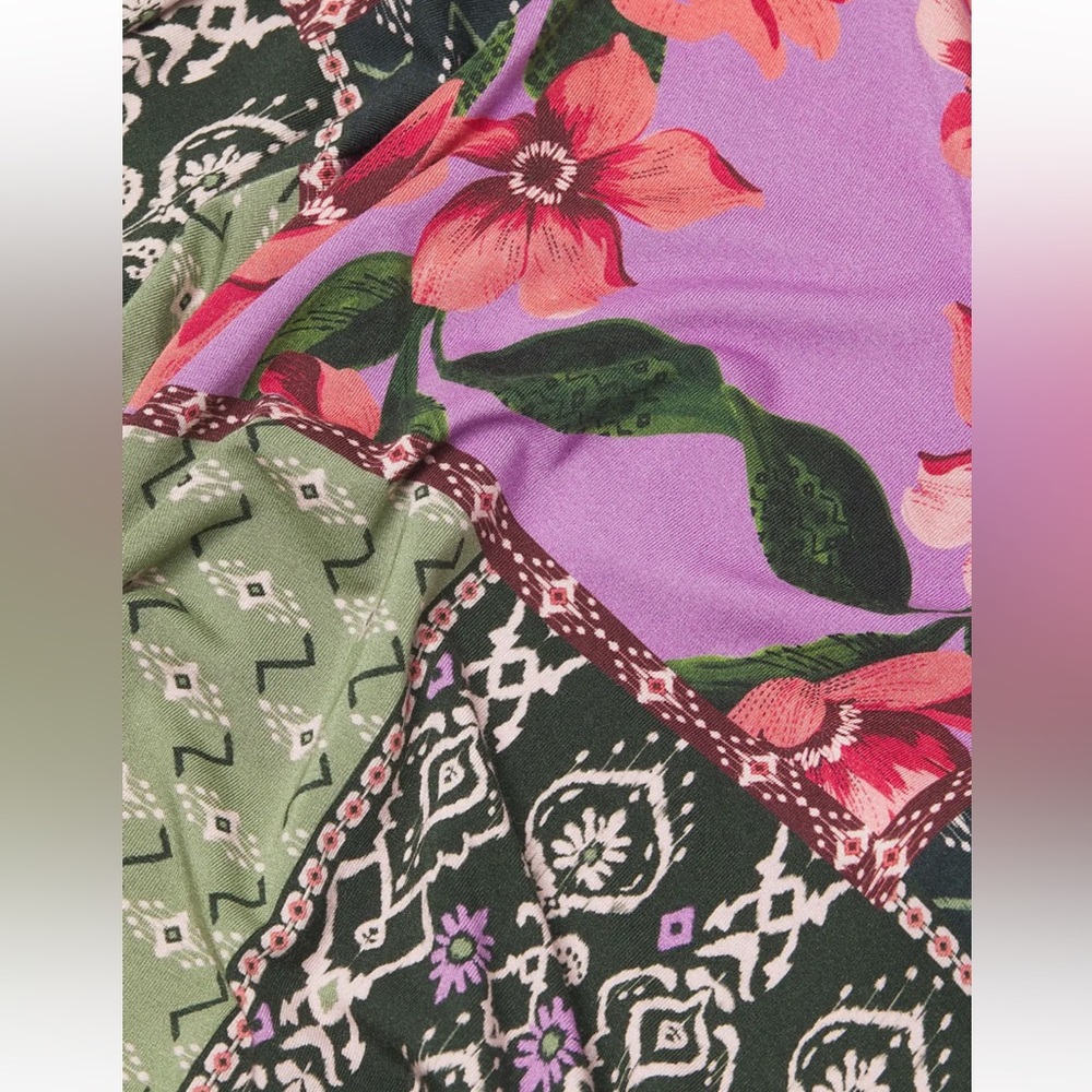 Johnny Was Multicolor Patchwork Blouse - image 5